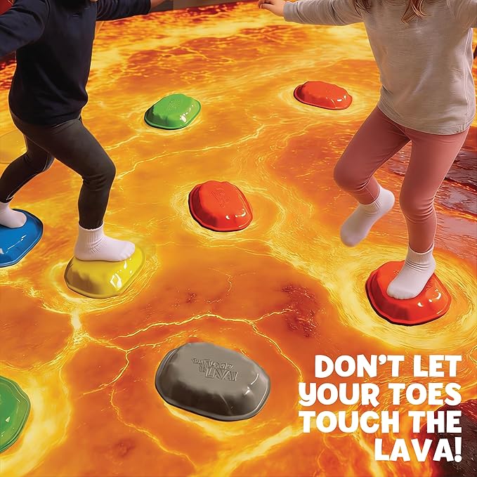Goliath The Original The Floor is Lava! Game by Endless Games - Interactive Game for Kids and Adults - Promotes Physical Activity - Indoor and Outdoor Safe - Stepping Stones