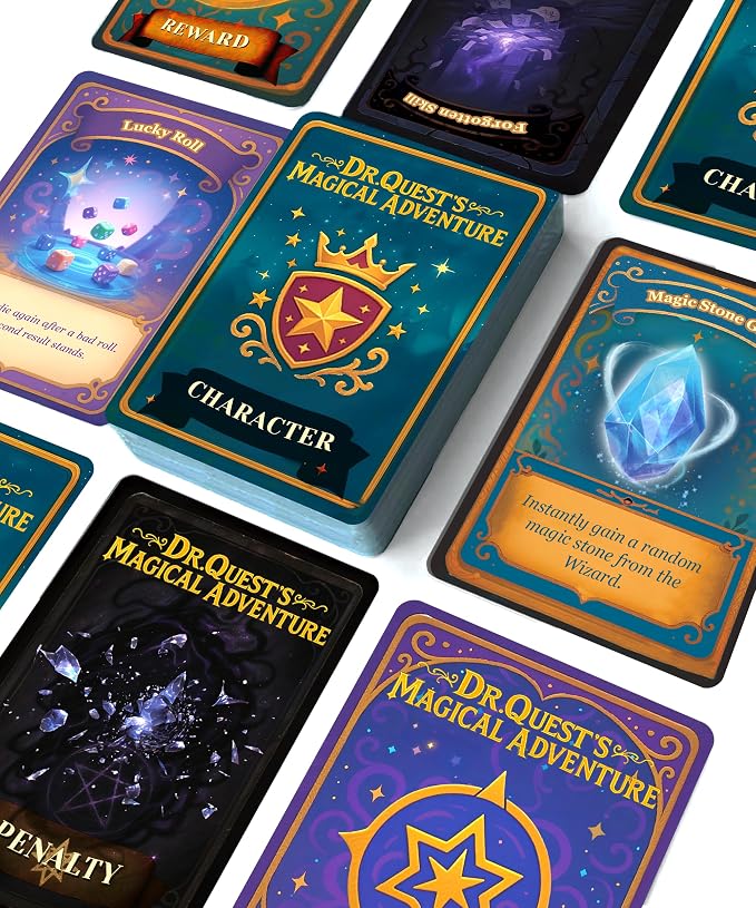 Dr. Quest's Magical Adventure–Educational Board Game for Kids Ages 6-9 – Spelling & Grammar Learning Game for Early Elementary | 180 Questions | Screen-Free Homeschool & Family Game | 2-6 Players