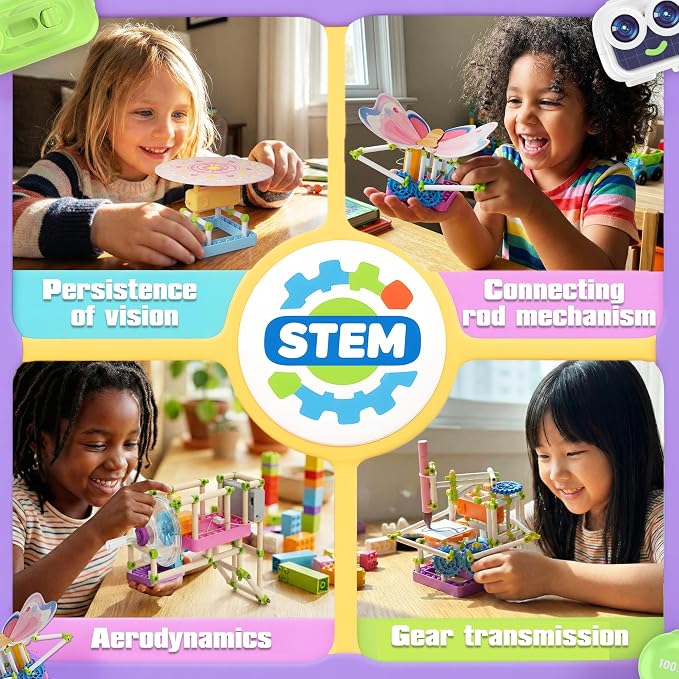 SMILESSKIDDO Science Kit for Girls 100+ Experiments, STEM Toys | Educational Projects, Fun Experiments, Step-by-Step Instructions, Learning Gift for Kids, Ages 5-10