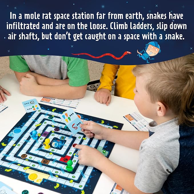 Peaceable Kingdom Space Escape – Cooperative Strategy Space Adventure Game by the Inventor of Pandemic – Use Teamwork to Win! – Great for Families with Kids Ages 7 & up | A cooperative game where players team up to win together. Includes 1 game board a...
