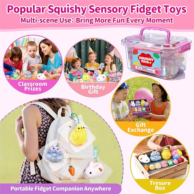 12Pack Taba Squishy Toys Kit -Squishy Fun Box- Squishy Fidget Squeeze Toys | taba Squishy Party Favors for Kids 8-12,cute Squishies Stress Relief Toys for Girls 6-8-10-12 Year Old Girls Birthday Gifts