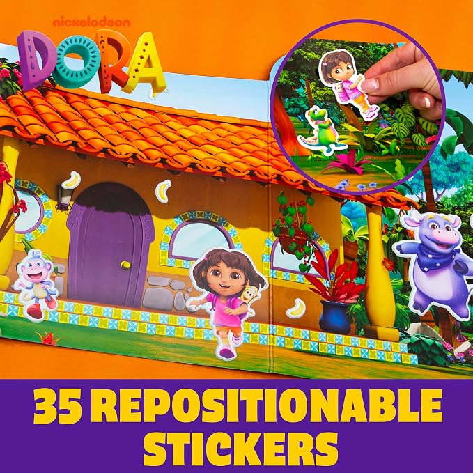 Horizon Group USA Puffy Sticker Playset for Kids, Dora