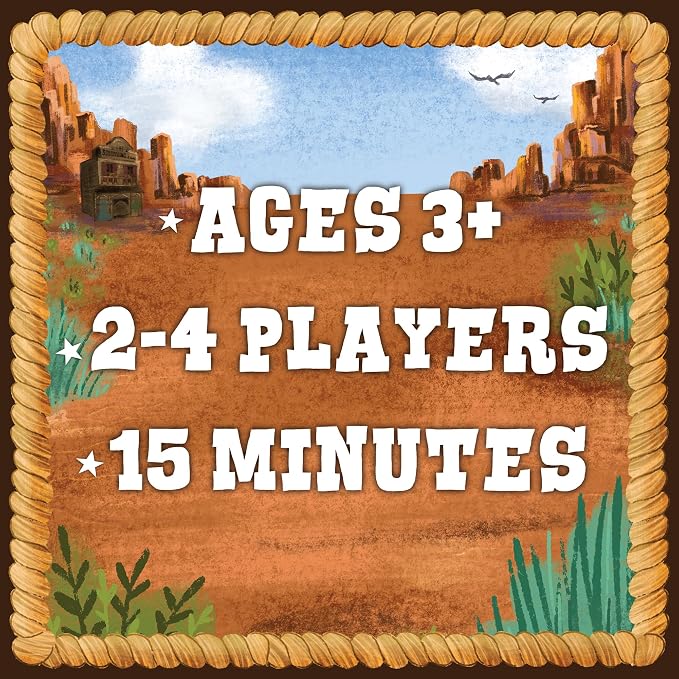 Peaceable Kingdom Meowdy Partner Cooperative Matching Game | A cooperative game where players team up to win together. Includes 27 cowboy cat cards and 1 scratching post. Ages 3+.