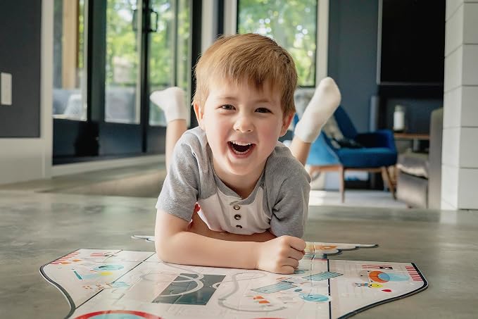 Chuckle & Roar Dinosaur Floor Puzzle, Puzzles for Kids Ages 4-6, 50 Piece | Glow-In-The-Dark Dinosaur Bones, Oversized Pieces for Little Hands, 2 ft x 3 ft Floor Puzzles for Kids, Toddler Puzzles
