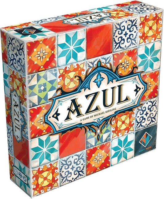 Asmodee Azul Board Game - Mosaic Pattern Placement & Beautiful Art Adult Board Games, Award-Winning Strategy for Adults & Families, Family Fun for Adults, 2-4 Players Ages 8+, 30-45 Minute Playtime | For mosaic fans, draft tiles to build a wall, Award-...