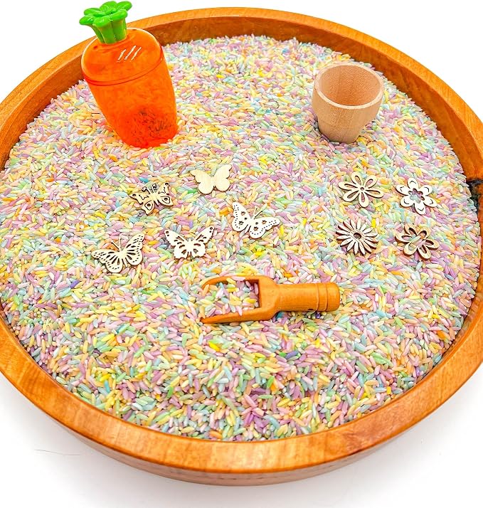 Kids Sensory Bins Montessori Sensory bin, Sensory Toys, Sensory Bins, Sensory Bin for Preschoolers (Pastel Spring)