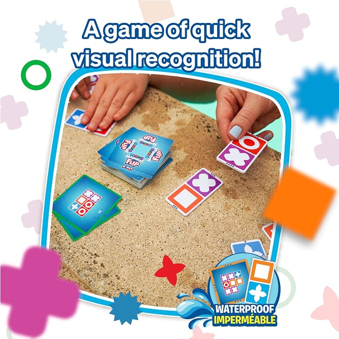 Foxmind Games: Match Madness Flip - Travel Sized Pattern Matching Puzzle Game, Develop Problem Solving-Logic-Fine Motor Skills, Kids 7+, 1-2 Players