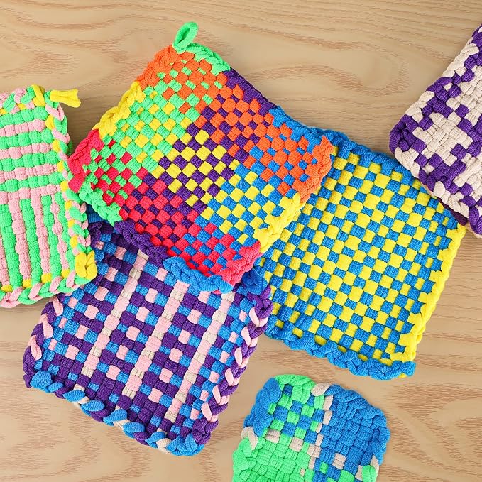 Weaving Loom Refill Loops Kit – Loom Refill Loops for Weaving Potholder Loom Kit - Arts and Crafts for Kids Ages 6 7 8-12 13 Girls Boys Adults - Crafts Supplies 224 PCS in 8 Bright Colors