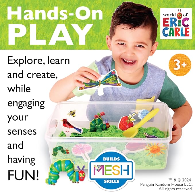 Creativity for Kids The Very Hungry Caterpillar Sensory Bin - Toddler Sensory Toys from The World of Eric Carle Books, Preschool Learning Activities and Fine Motor Toys for Toddlers (Ages 3+)
