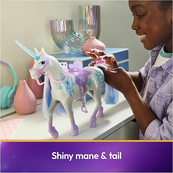 Unicorn Academy 11-inch Glacier Figure, Dolls & Unicorn Toys, Ages 4+ | Power of Friendship, Poseable Head, Brushable Mane & Tail, Recreate Show Moments, Storytelling Play, Birthday Gifts for Girls