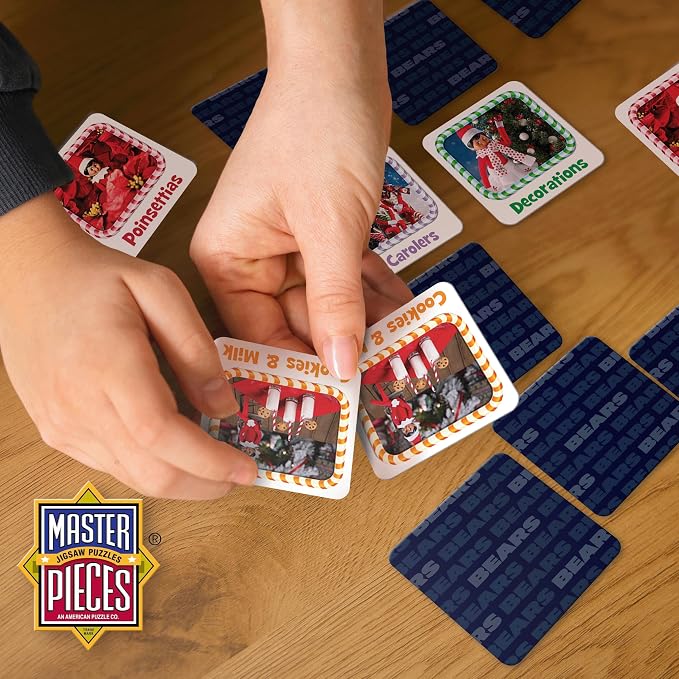 MasterPieces NFL Chicago Bears Matching Game - Fun Family Game for Kids - Officially Licensed NFL Product