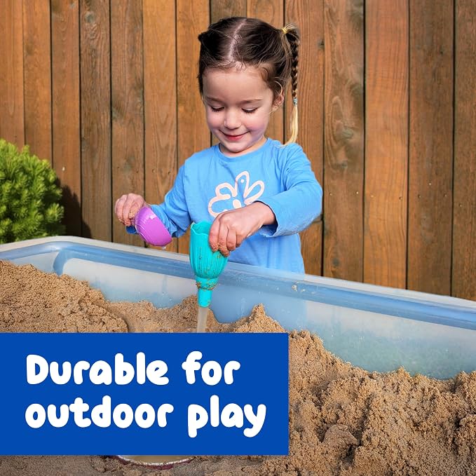 SPARK & WOW Sensory Bin Tinker Tools, 4 Sensory Table Accessories | Small Shovels for Kids, Sandbox Toys for Toddlers