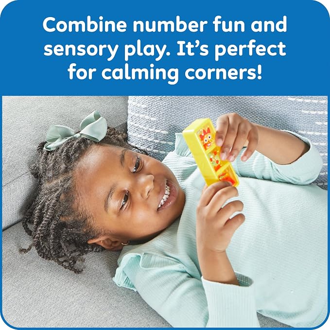 hand2mind Numberblocks One to Five Sensory Bottles, Ages 3+ | Numbers for Toddlers, Counting Toys, Calming Sensory Fidget Toys, Calm Down Corner Supplies, Social Emotional Learning