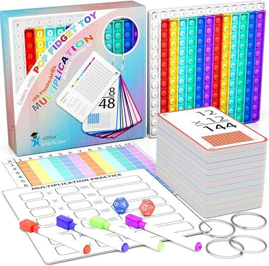Multiplication Flash Cards 3rd Grade with Multiplication Chart - Times Table Flash Cards Math Game Multiplication flashcards 0-12