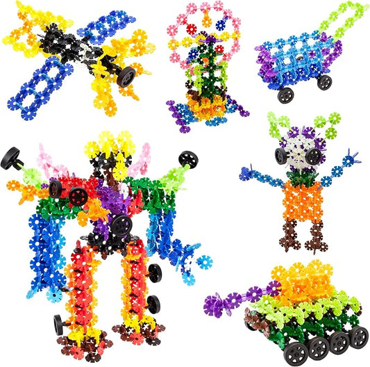 PicassoTiles Building Chips Construction Block 800 Pieces Creative Interlocking Disc Block Toy Set STEM Learning Toys for Early Education and Child Brain Development Kids Boys Girls Age 3 and Up PTF80
