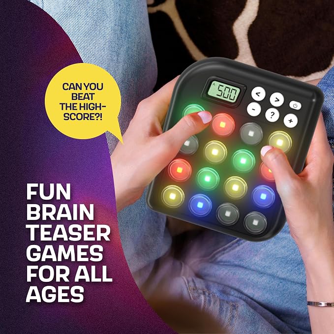 Brain Teasers & Memory Game, 6 Fun Games, Stocking Stuffer Ages 6-11 | Best Activity Gift for Boys & Girls Ages 6-11