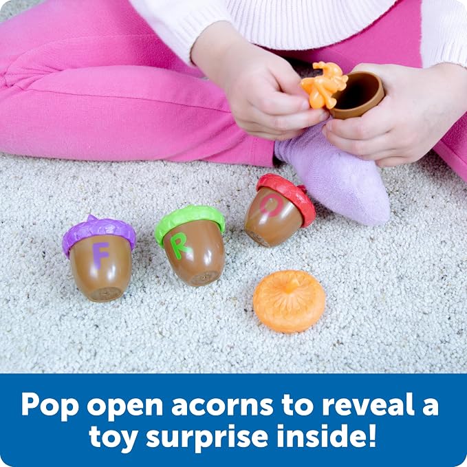 Learning Resources Alphabet Acorns Activity Set - ABC Puzzle, Preschool Learning Activities, Speech Therapy Materials, Manipulatives for Preschoolers, Fine Motor Skills