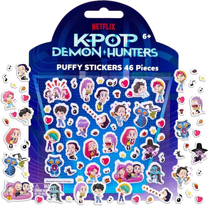Horizon Group USA Puffy Sticker Playset for Kids, Kpop Demon Hunters