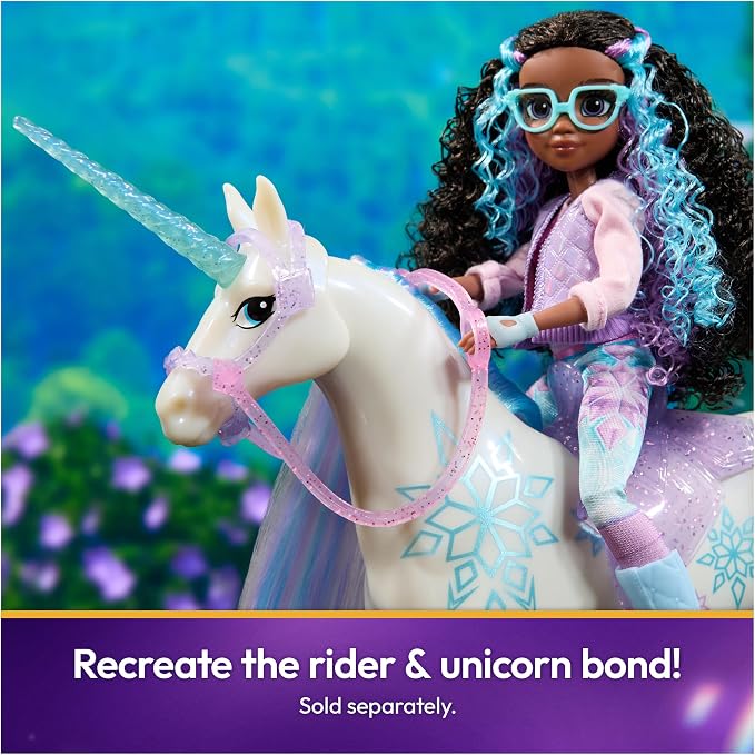 Unicorn Academy 11-inch Glacier Figure, Dolls & Unicorn Toys, Ages 4+ | Power of Friendship, Poseable Head, Brushable Mane & Tail, Recreate Show Moments, Storytelling Play, Birthday Gifts for Girls