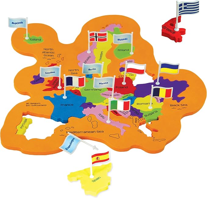 Imagimake Mapology World Map Puzzle - Includes Country Flags & Capitals | Fun Jigsaw Puzzle Kids Ages 5-8 | Educational Toys for Ages 8-13 | Geography Gifts for Girls & Boys 5, 6, 7, 8, 9, 10, 11, 12 | Fun Educational Jigsaw for Kids, Back to School Gi...