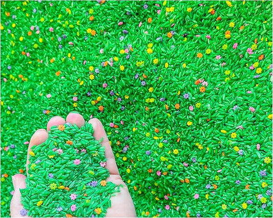 Sensory Bin Filler for Sensory Table - Colored Rice for Sensory Play (Flower Rice)