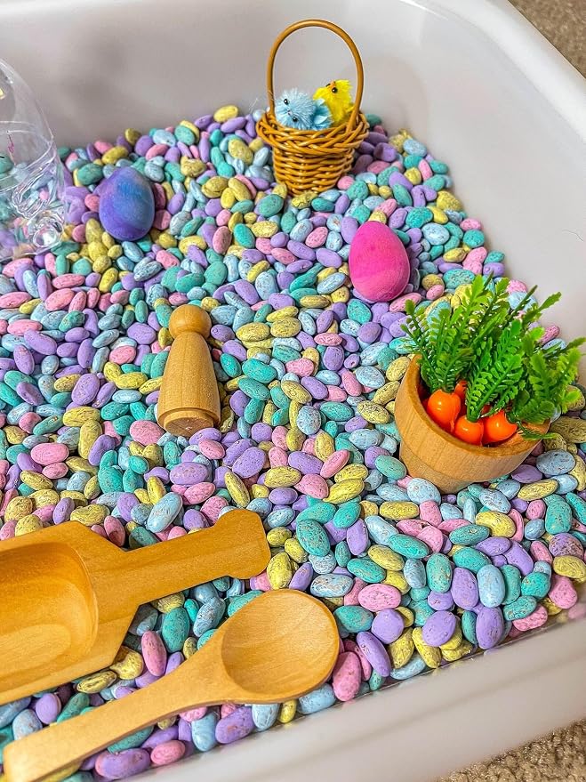 Kids Sensory Bins Montessori Sensory bin, Sensory Toys, Sensory Bins, Sensory Bin for Preschoolers (Pastel Bunny)