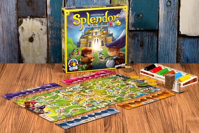 Asmodee Splendor Kids Strategy Board Game | Collect gems, recruit pirate crews, and race for treasure. Ages 6+, 2-4 players, 20 min.