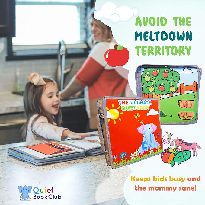 My Preschool Busy Book Montessori Busy Book, Preschool Busy Book, Airplane Travel Essentials & Road Trip Activities