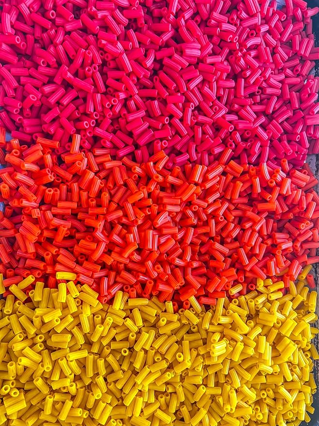 4 Cups of Rainbow Pasta Sensory Bin Filler for Sensory Table (Pack of 3)