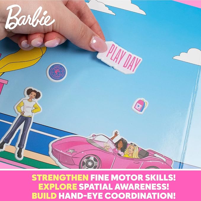 Horizon Group USA Puffy Sticker Playset for Kids, Barbie