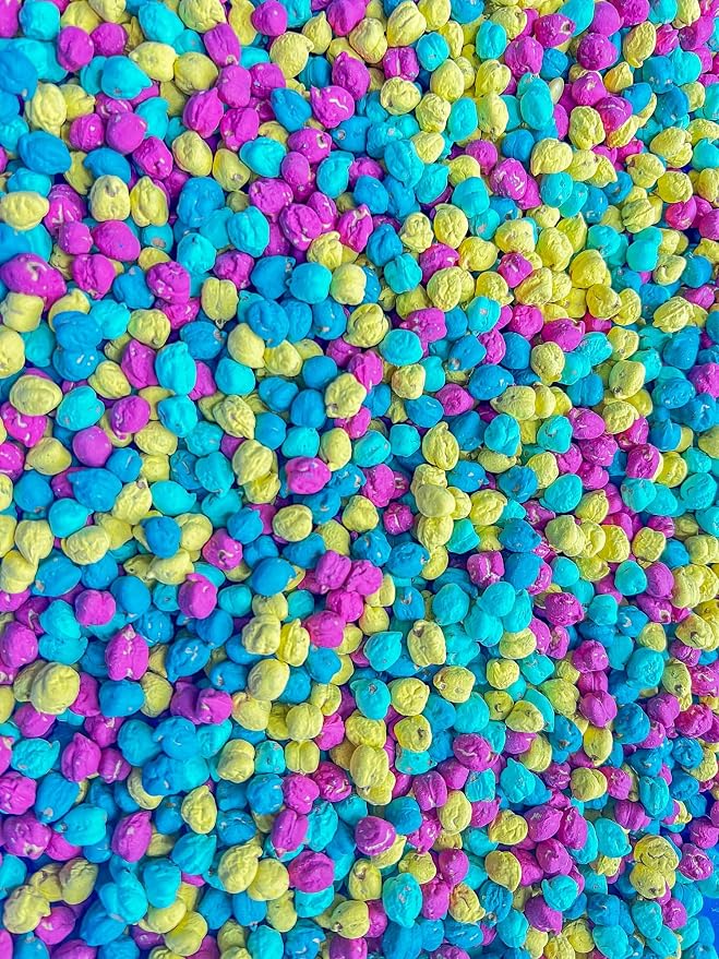Colored Chickpeas for Sensory Play and Sensory Bins - Many Different Seasonal Colors (4 Cups, Summer 3)