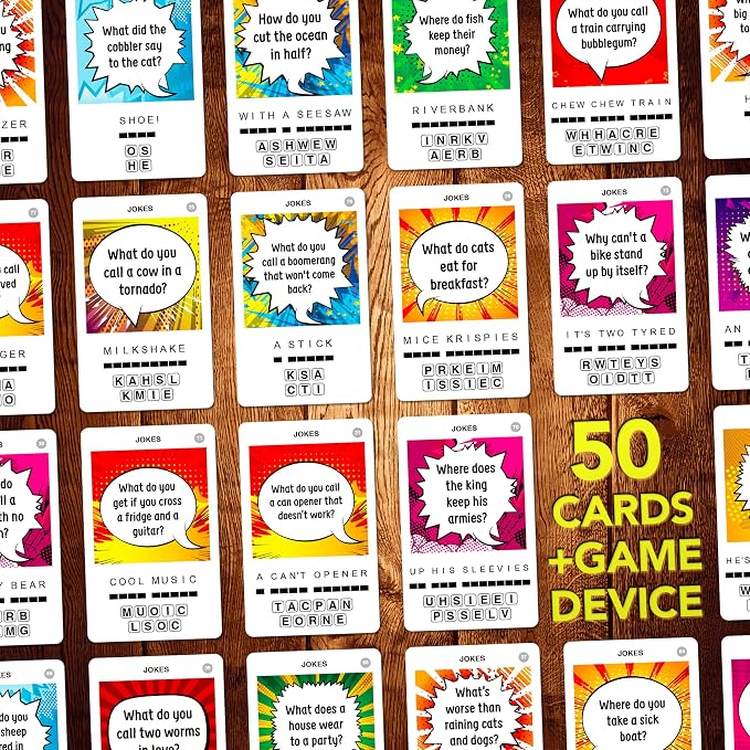 Jokes Travel Game - Family Brain Teasers Pocket Puzzles for Kids and Adults POP08015