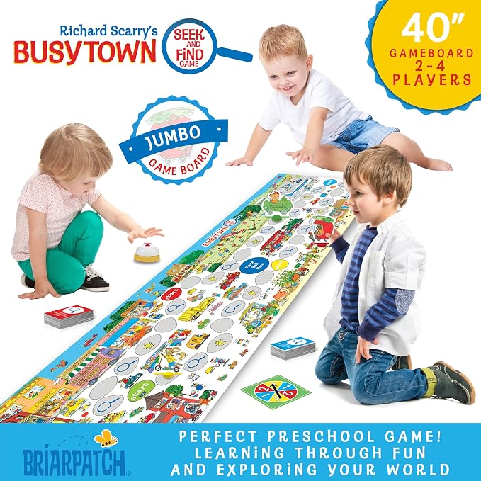 Richard Scarry's Busytown Seek & Find Game, Preschool Learning, Ages 3+
