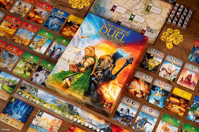 Asmodee The Lord of The Rings: Duel for Middle-Earth Board Game - Epic Strategy Game of Power and Conquest for Kids and Adults, Ages 10+, 2 Players, 30 Minute Playtime | Battle for Middle-earth in an epic two-player strategy showdown. Ages 10+, 2 Playe...