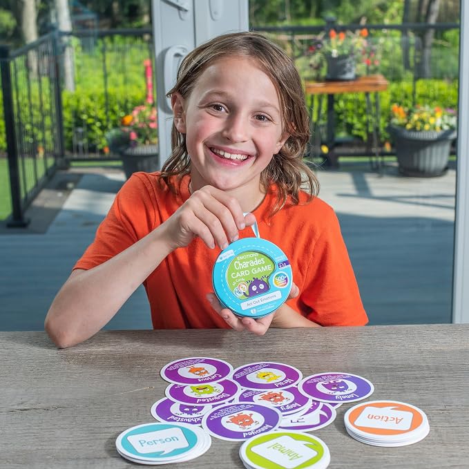 Open The Joy Emotions Charades Card Game – Kids Feelings Family Fun