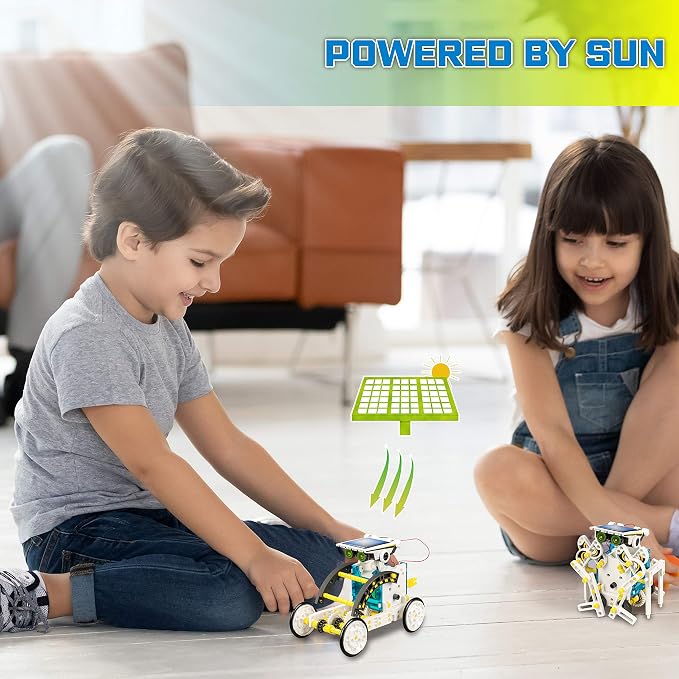 STEM 13-in-1 Solar Power Robots Toy,Educational Experiment DIY Robotics Kit | Science Toy Solar Powered Building Robotics Set Age 8-12 for Boys Girls Kids Teens to Build