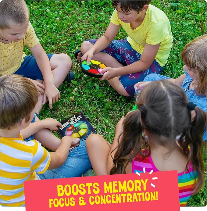 Memory Game for Kids - Gifts for Boys & Girls - 6 7 8 9 10 11 Year Old Boy Birthday Gifts - Toys for 10 Year Old Boy - Handheld Car Travel Road Kids Game for Ages 4-8, 6-8, 8-12 Years