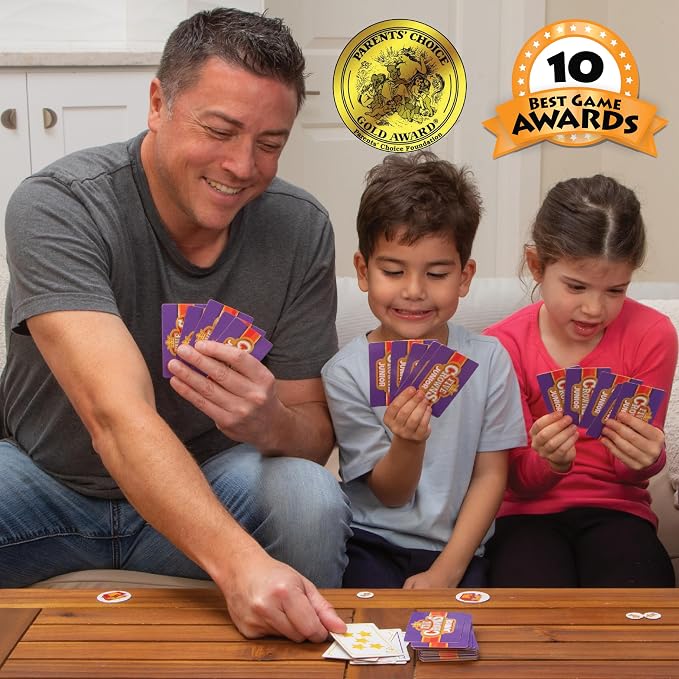 Five Crowns JR Rummy Style Card Game for Kids, Cards for Family Game Night | Family Game Night, Travel Games, Screen-Free, Holiday Game, Playing Cards, Kids Card Game, 5 Year Old
