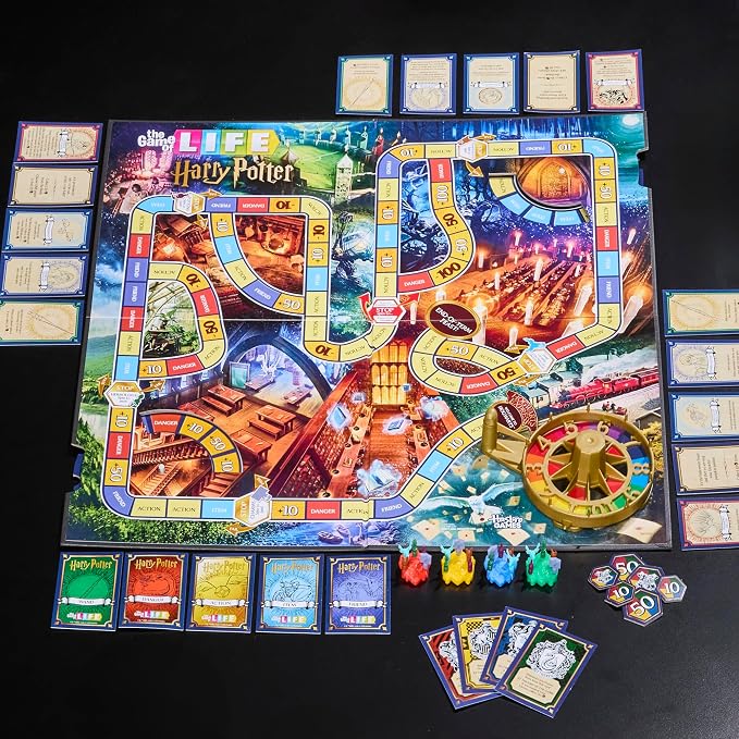 The Game of Life Harry Potter Edition Board Game | Fun Family Games for Kids, Teens, and Adults | 2 to 4 Players | Ages 8+