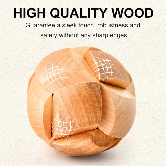 16 PCS Metal & Wooden Brain Teaser Puzzle Set – Challenging Logic & Ring Puzzles for Adults, Entertaining & Thoughtful Gift for Family and Loved Ones