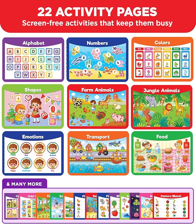 Doctor Jupiter Montessori Preschool Busy Book for Kids Ages 3+ | Birthday Gift for 3 year old Boys & Girls, Montessori Preschool Busy Book, Learning Activity, Educational Travel Toy