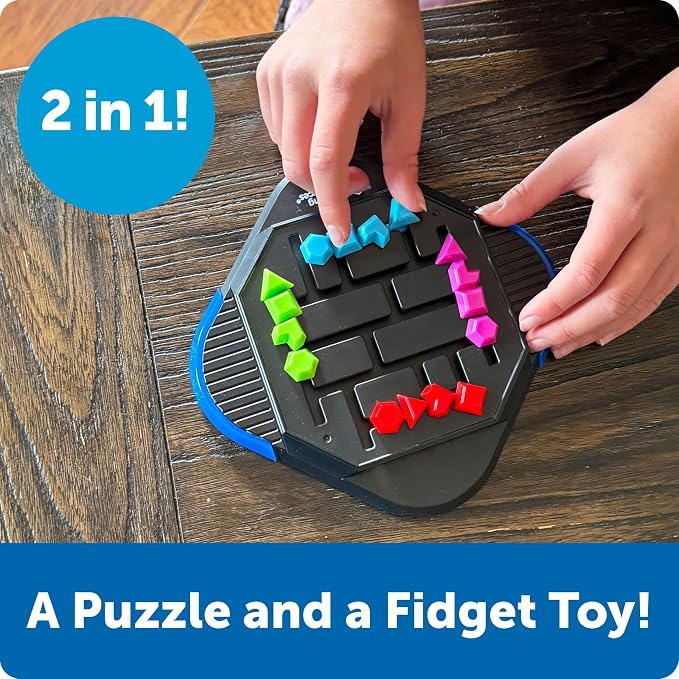 Learning Resources SlideMinder Brain Teaser Puzzle Game, Travel Gifts for Kids, Interactive STEM, Critical Thinking, Fine Motor Skills