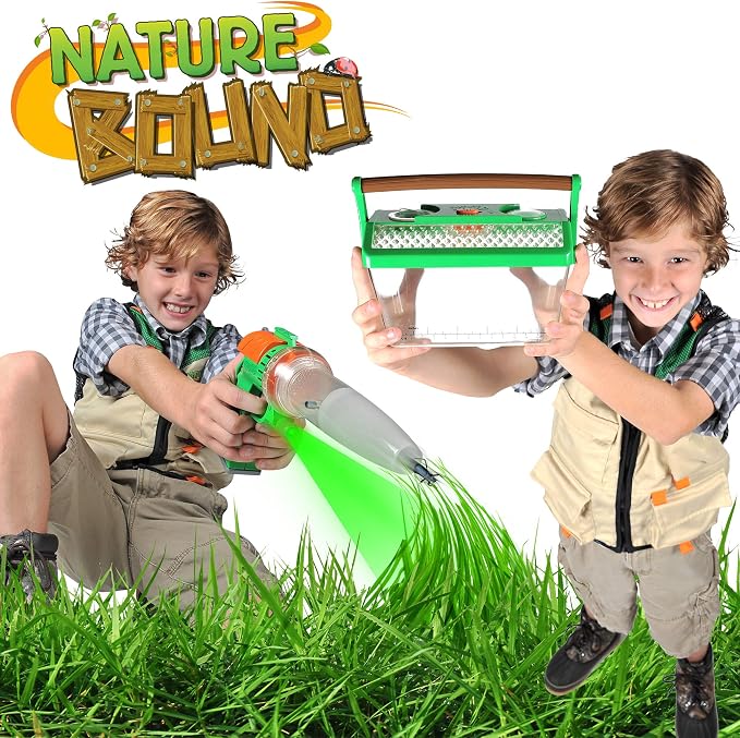 Nature Bound Bug Catcher Vacuum with Light Up Critter Habitat Case, Eco-Friendly Outdoor Toys for Kids, Includes Vacuum and Cage, Bug Vacuum for Kids Toy, Bug Catcher Vacuum