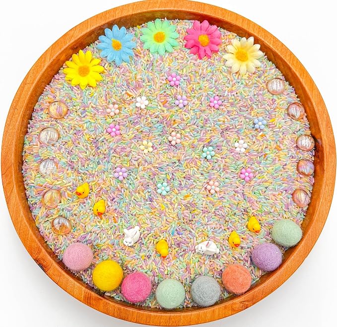 Kids Sensory Bins Montessori Sensory bin, Sensory Toys, Sensory Bins, Sensory Bin for Preschoolers (Pastel Spring)