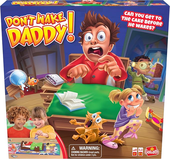 Goliath Don't Wake Daddy Board Game | Surprise Action Game for Kids | 2-6 Players, Ages 4+