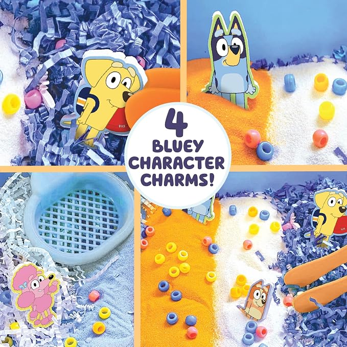 Official Bluey Seek & Find Sensory Bin, Ready-to-Use Sensory Toys, Sensory Bin for Kids with Lid, Play Sand, Scoops & Tongs, Exclusive Toys for Toddlers 3-4