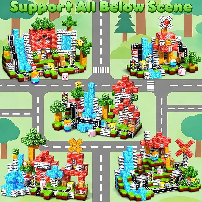 Magnetic Blocks, 100PCS Toys Building Cube Birthday Gifts for Kids | Magnetic Cubes, 0.8 inches Building Blocks, STEM Construction Toys Christmas Birthday Gifts for Kids Boys Girls