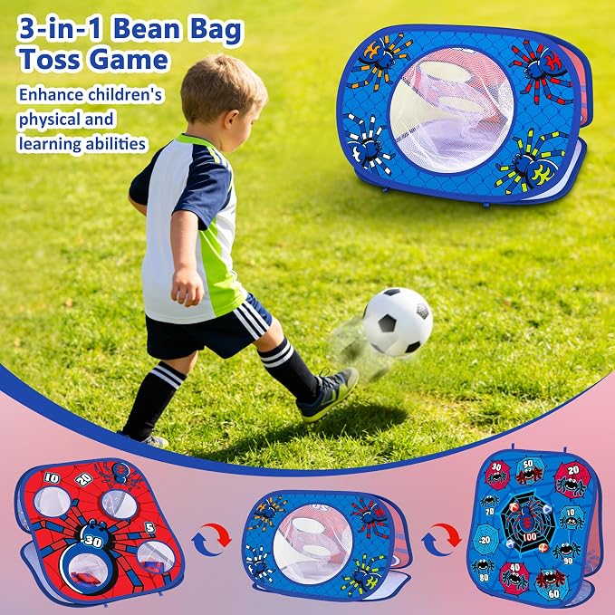 Animal Bean Bag Toss Game Toy Outdoor Toss Game | Family Party Party Supplies for Kids, Gift for Boys Birthday or Christmas for Toddlers Ages 3 4 5 6 Year Old