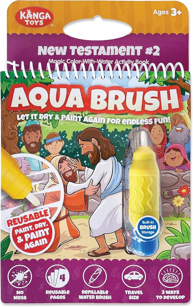 Water Reveal Coloring Scripture Book for Kids. (New Testament #2)