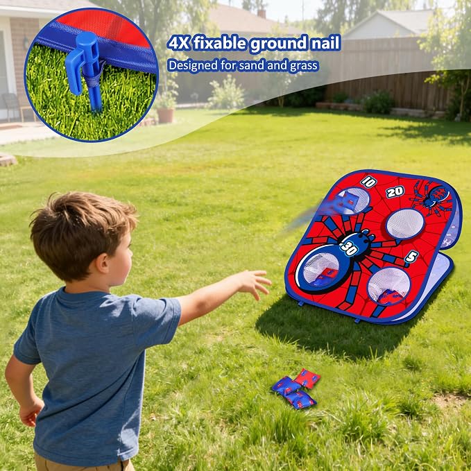 Animal Bean Bag Toss Game Toy Outdoor Toss Game | Family Party Party Supplies for Kids, Gift for Boys Birthday or Christmas for Toddlers Ages 3 4 5 6 Year Old